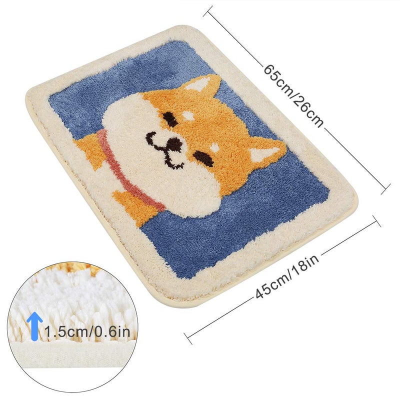 Ankah Dog Series Bath Rug (Akita, 17.7" x 25.6") - Image 5